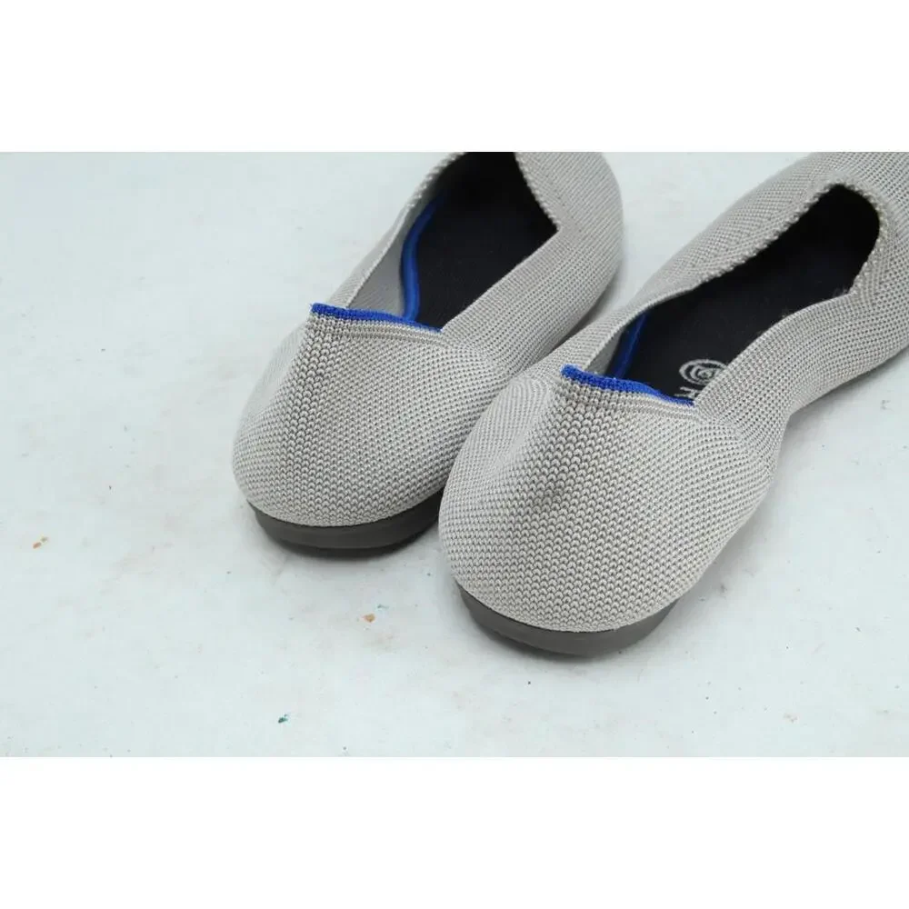 Rothy’s Birdseye Flax The Flat Slip-On Round Toe Comfort 8.5